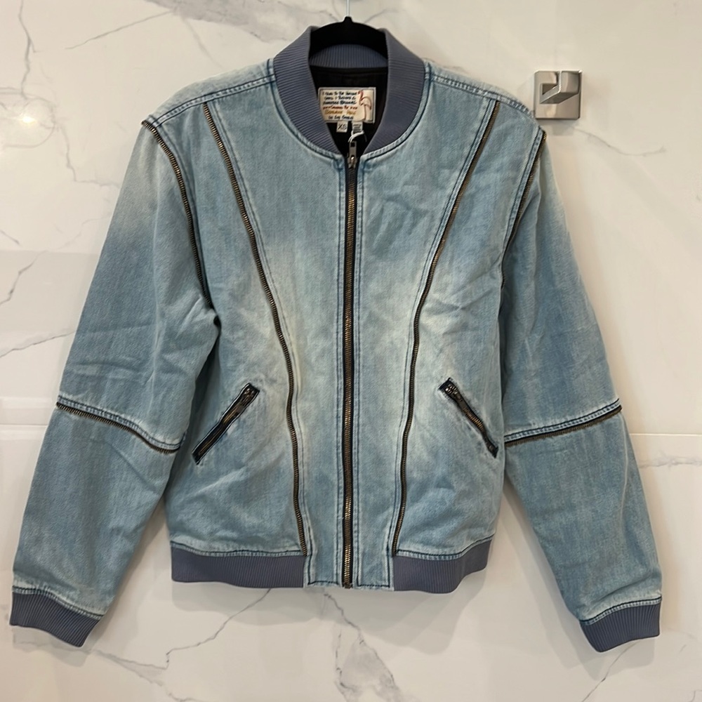 Free People x Sandrine Rose - Denim Jacket- Size Various